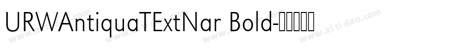 URWAntiquaTExtNar Bold字体转换